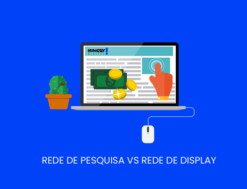 Diferença entre rede de pesquisa e rede de display